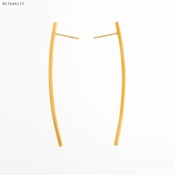 PENDIENTE ORO/ACERO INOXIDABLE