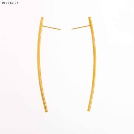 PENDIENTE ORO/ACERO INOXIDABLE