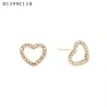 PENDIENTE CORAZÓN CON CIRCONITA/ORO/ACERO INOXIDABLE