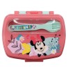 SANDWICHERA RECTANGULAR CON CUBIERTOS MINNIE MOUSE BEING MORE MINNIE