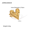 ANILLO CORAZÓN ACERO INOXIDABLE 18K