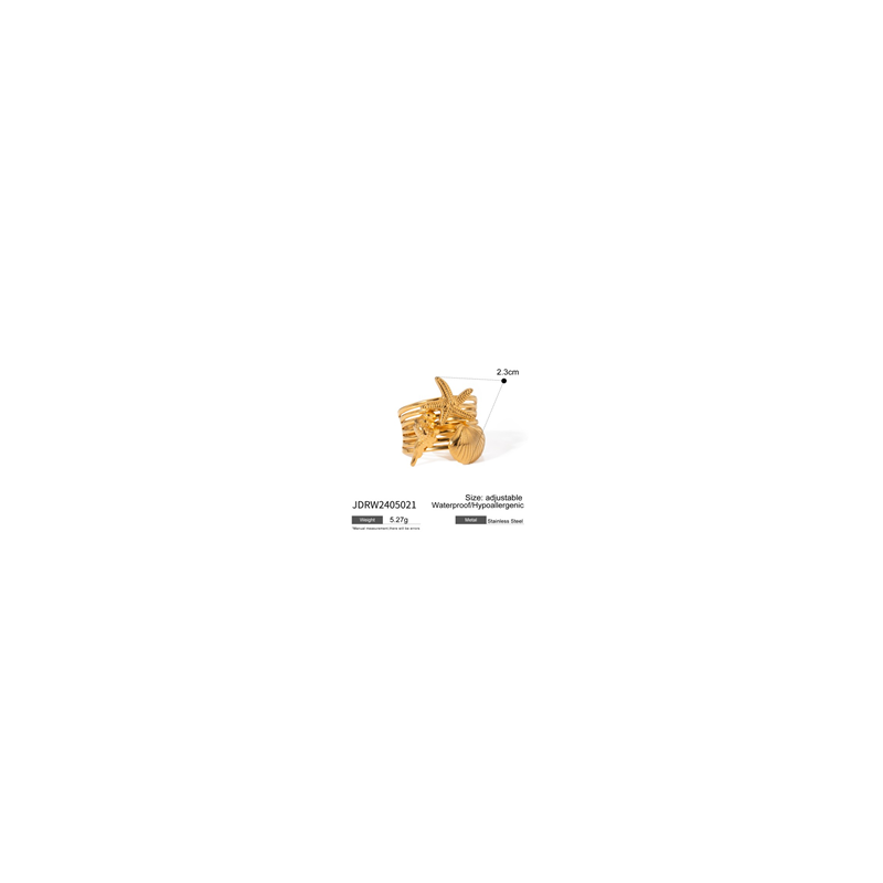 ANILLO MARINO ACERO INOXIDABLE 18K