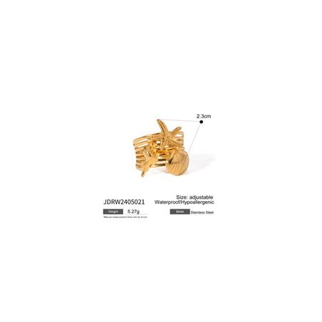 ANILLO MARINO ACERO INOXIDABLE 18K
