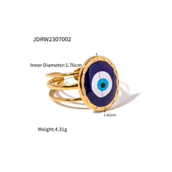 ANILLO OJO TURCO ACERO...