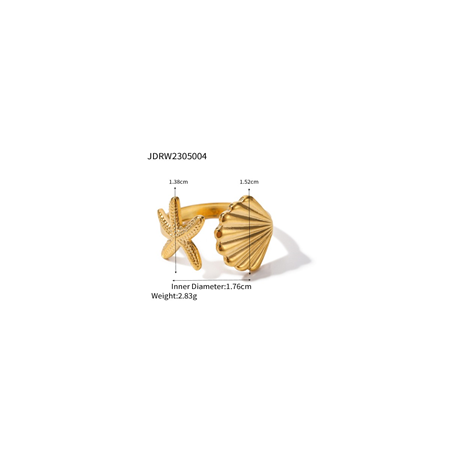 ANILLO MAR ACERO INOXIDABLE 18K